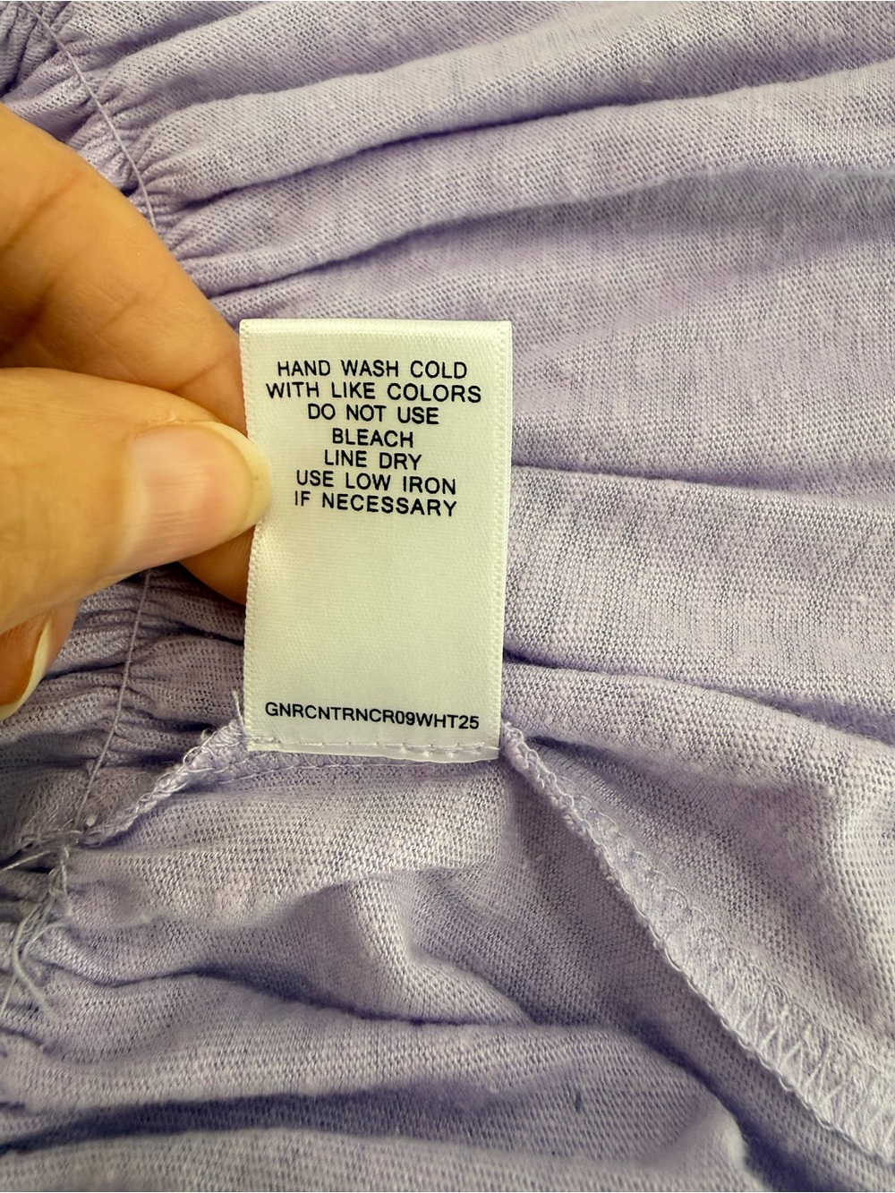 Chelsea & Violet Linen Lavender Ruffle Top - Picture 5 of 5